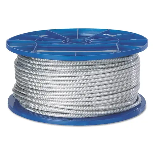 Aircraft Quality Wire Ropes, 7 Strands, 19 Strands/Wire, 5/16", 1,400 lb Load - pack of 200 Aircraft Quality Wire Ropes, 7 Strands, 19 Strands/Wire, 5/16", 1,400 lb Load - pack of 200