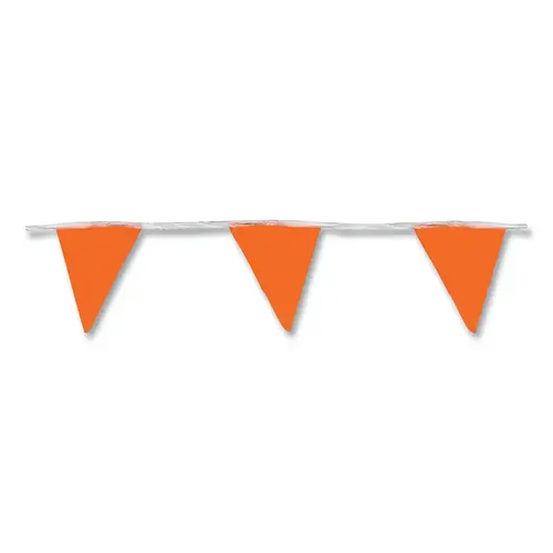 9 X 12 PENNANT FLAG 100 ftSTAND ORANGE - pack of 50 9 X 12 PENNANT FLAG 100 ftSTAND ORANGE - pack of 50