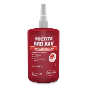 Loctite 214166 Grade AVV Threadlocker, 250 ml, Bottle, Red