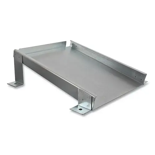 Wheel Chock Mounting Bracket, 3.5 in H x 9.5 in L x 3.5 in W, for UC1500 Wheel Chock, Horizontal, Mounting HW Sold Separately Silver Wheel Chock Mounting Bracket, 3.5 in H x 9.5 in L x 3.5 in W, for UC1500 Wheel Chock, Horizontal, Mounting HW Sold Separately Silver