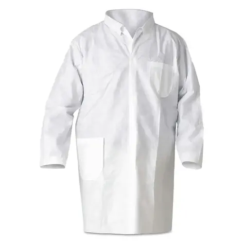 A20 Breathable Particle Protection Lab Coat, 2X-Large, White - pack of 25 A20 Breathable Particle Protection Lab Coat, 2X-Large, White - pack of 25