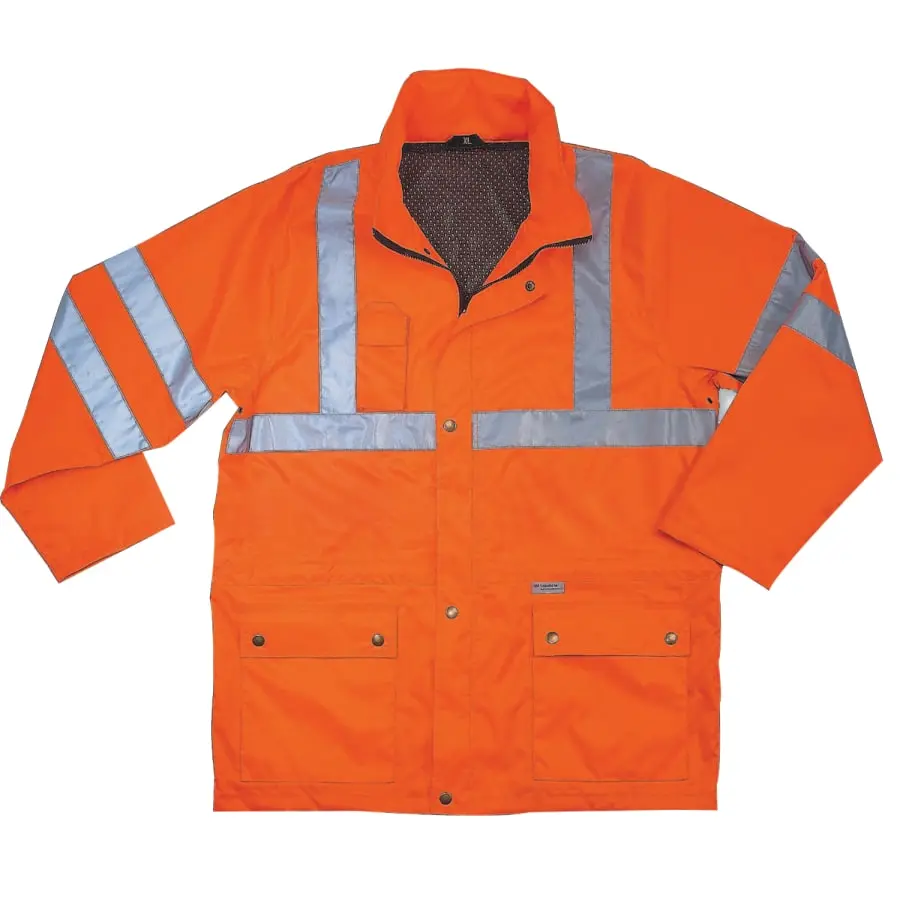 Ergodyne GloWear 8365 Class 3 Rain Jacket Poly Orange X-Large 24315 Ergodyne GloWear 8365 Class 3 Rain Jacket Poly Orange X-Large 24315