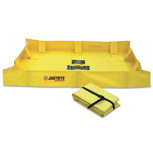 QuickBerm Lite Spill Containment Berms, Yellow, 79 gal, 48 in x 48 in