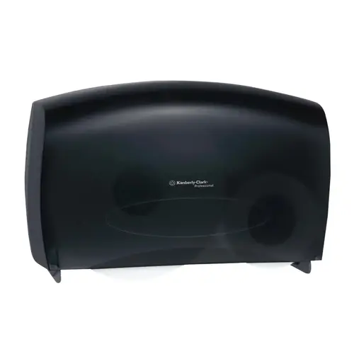 Combo Unit Toilet Paper Dispenser, Cored Roll, 2 JTR Jr Rolls or 1 JTR Sr Roll and Stub Roll, Plastic, Smoke