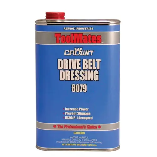 Drive Belt Dressings, 1 qt Can Clear - pack of 12