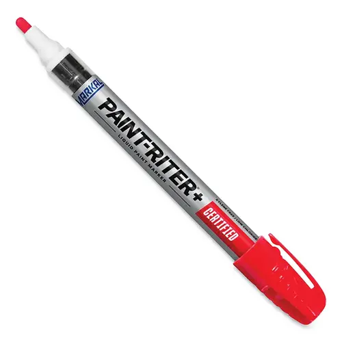 Paint-Riter+ Certified Liquid Paint Marker, Red, 1/8 in Tip, Medium - pack of 12 Paint-Riter+ Certified Liquid Paint Marker, Red, 1/8 in Tip, Medium - pack of 12