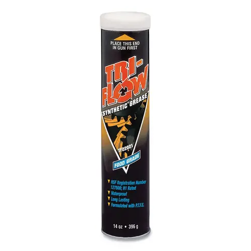 Synthetic Food Grade Grease, 14 oz, Cartridge, NLGI Grade 2 White - pack of 10