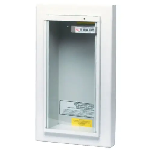 Extinguisher Cabinets, Semi-Recessed, Steel, Tan, 5 lb Extinguisher Cabinets, Semi-Recessed, Steel, Tan, 5 lb
