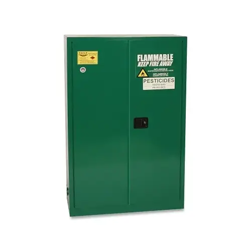 Pesticide Safety Cabinet, Standard 45, Self-Close Door, 45 gal Cap, Green Pesticide Safety Cabinet, Standard 45, Self-Close Door, 45 gal Cap, Green