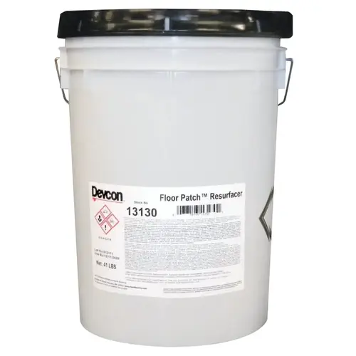Floor Patch Resurfacer, 41 lb Plastic Container, Gray Floor Patch Resurfacer, 41 lb Plastic Container, Gray