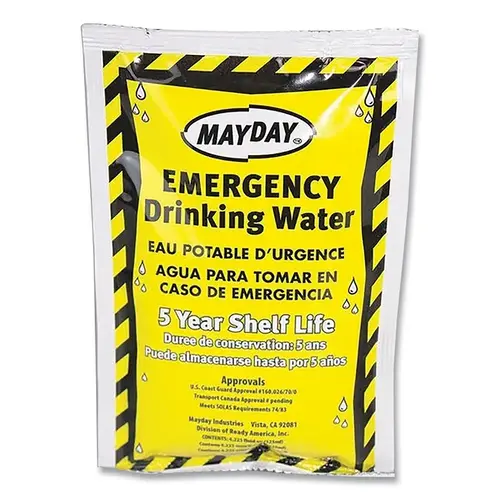 Emergency Drinking Water, 4 oz, Packet - pack of 100