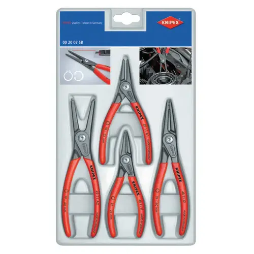 SB Precision Circlip Snap Ring Pliers Sets, Straight Tips, 4 Piece SB Precision Circlip Snap Ring Pliers Sets, Straight Tips, 4 Piece