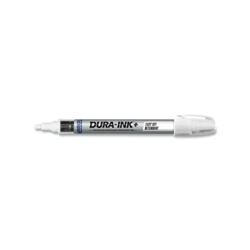 Dura-Ink + Easy Off Detergent marker, White, Permanent Ink Marker - pack of 48 Dura-Ink + Easy Off Detergent marker, White, Permanent Ink Marker - pack of 48