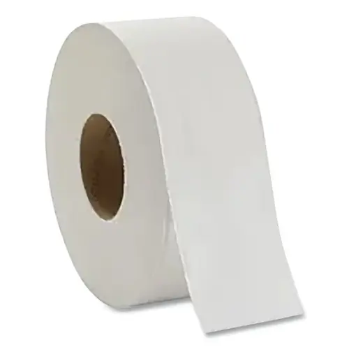 Basic  Jumbo JR Bath Tissue, 3.5 in W, 1000 ft, 2 Ply, 8 RL/CA White - pack of 8