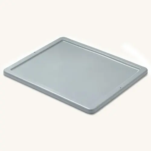 Stack and Nest Palletote Box Lids, 19 3/4 in x 23 3/4 in x 1 in, Gray - pack of 10 Stack and Nest Palletote Box Lids, 19 3/4 in x 23 3/4 in x 1 in, Gray - pack of 10