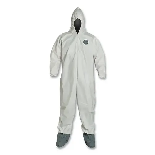 ProShield NexGen Coveralls with Attached Hood and Boots, White, 2X-Large ProShield NexGen Coveralls with Attached Hood and Boots, White, 2X-Large