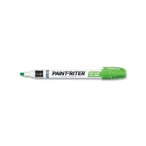 Paint-Riter Valve Action Paint Marker, Fluorescent Green, 1/8 in, Medium Paint-Riter Valve Action Paint Marker, Fluorescent Green, 1/8 in, Medium