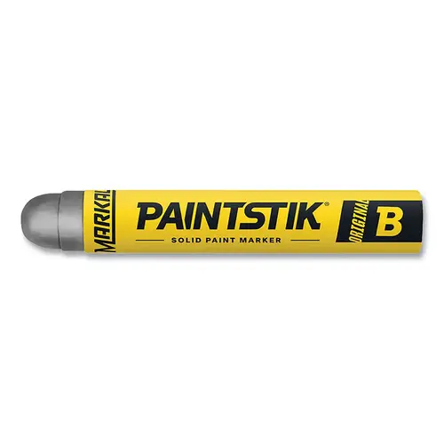 Paintstik Original B Solid Paint Marker, 0.66 in dia, 4.75 in L, Silver - pack of 12 Paintstik Original B Solid Paint Marker, 0.66 in dia, 4.75 in L, Silver - pack of 12