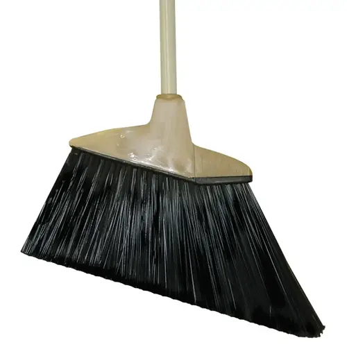 Angle Broom, 6-3/4 in Trim L, Flagged Plastic Angle Broom, 6-3/4 in Trim L, Flagged Plastic