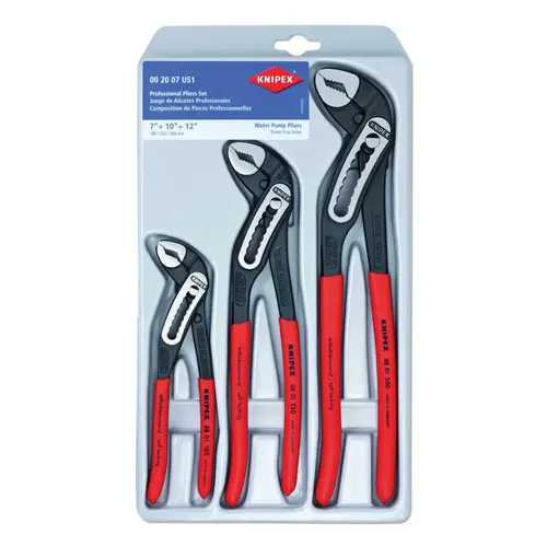 3-Piece Alligator Pliers Set, 7-1/4 in, 10 in, 12 in 3-Piece Alligator Pliers Set, 7-1/4 in, 10 in, 12 in