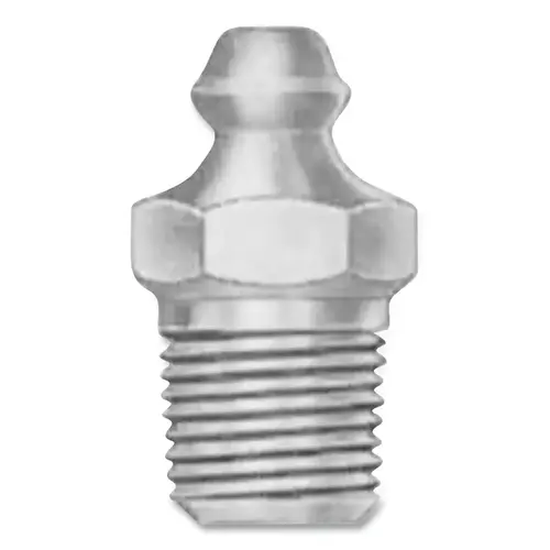 Grease Fitting, 1/8 in NPT, Straight, 27/32 in L Grease Fitting, 1/8 in NPT, Straight, 27/32 in L