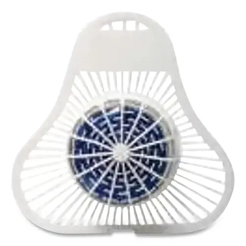 Plastic Non-Para Urinal Screen and Block, Natural/Bubble-Gum-Like, 12 EA/CA White - pack of 12