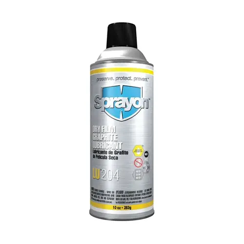 Dry Film Graphite Lubricant, 10 oz, Aerosol Can Black - pack of 12