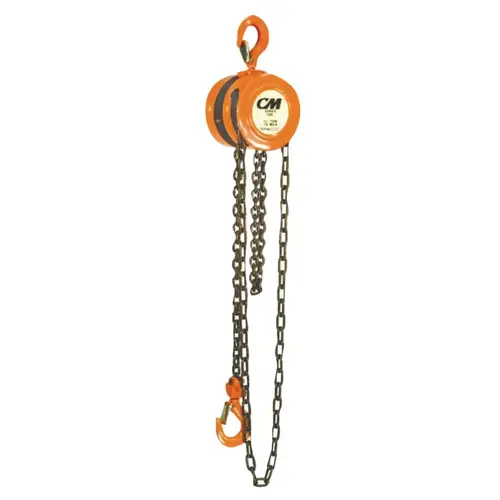 Series 622 Hand Chain Hoist, 1/2 Ton Capacity, 10 ft Lift