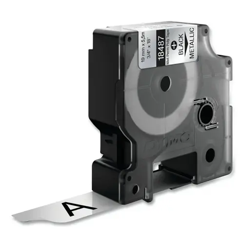 RHINO 3/4" METALLIZED PERMANENT LABELS - pack of 25