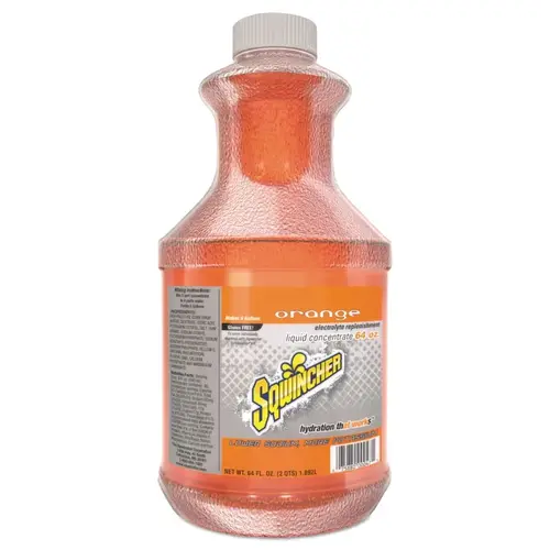 Liquid Concentrate, 64 oz, Bottle, Yields 5 gal, Orange - pack of 6