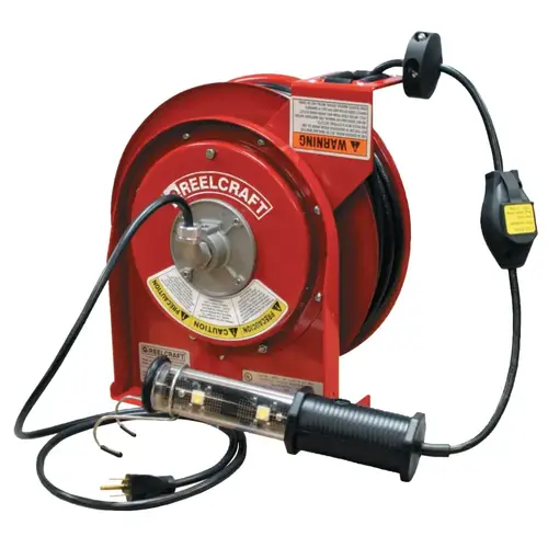 L 4000 Series Light and Power Cord Reel, 16/3 AWG, 13 A, 35 ft Cord, LED Lamp L 4000 Series Light and Power Cord Reel, 16/3 AWG, 13 A, 35 ft Cord, LED Lamp