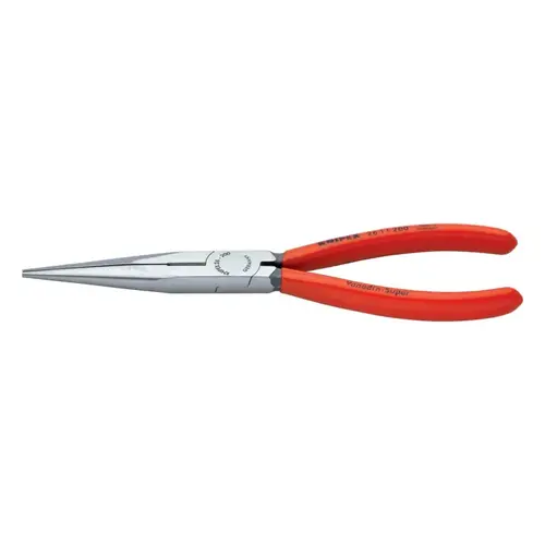 Long Nose Pliers with Cutters, Straight, Tool Steel, 8 in Long Nose Pliers with Cutters, Straight, Tool Steel, 8 in