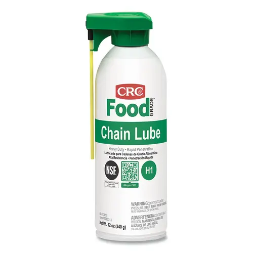 Food Grade Chain Lube, 16 oz Aerosol Can Amber - pack of 12 Food Grade Chain Lube, 16 oz Aerosol Can Amber - pack of 12