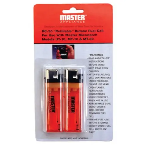 Refillable Butane Fuel Cells, for MT-11 Microtorches - pack of 20 Refillable Butane Fuel Cells, for MT-11 Microtorches - pack of 20