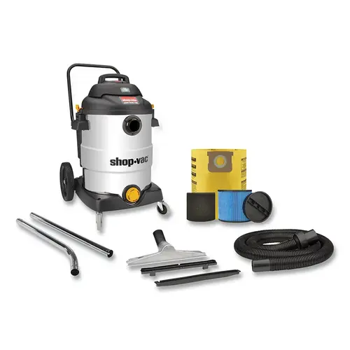 Contractor Series Wet/Dry Vacuum with SVX2 Motor Technology, Stainless Steel, 16 gal Capacity, 6.5 Peak hp Contractor Series Wet/Dry Vacuum with SVX2 Motor Technology, Stainless Steel, 16 gal Capacity, 6.5 Peak hp