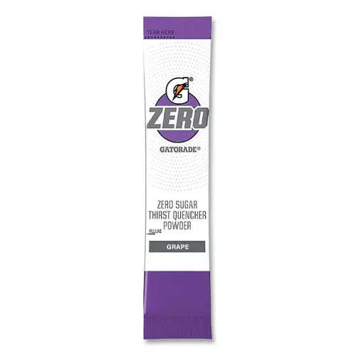 G Zero Powder Stick, 0.10 oz Volume, 16.9 oz Yield, Grape - pack of 120