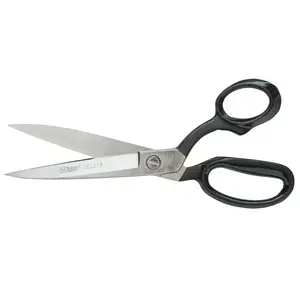 Crescent/Wiss W22N Inlaid  Bent Handle Industrial Shears, 12.5 in OAL, Black, Sharp