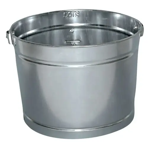 Metal Paint Pail, 5 qt, Steel, Silver - pack of 12 Metal Paint Pail, 5 qt, Steel, Silver - pack of 12
