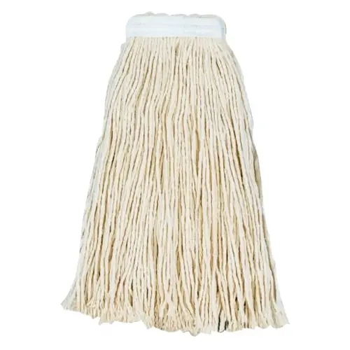 Cut-End Wet Mop Heads, Value Standard Head, #16, Cotton; Polyester Headband - pack of 12 Cut-End Wet Mop Heads, Value Standard Head, #16, Cotton; Polyester Headband - pack of 12