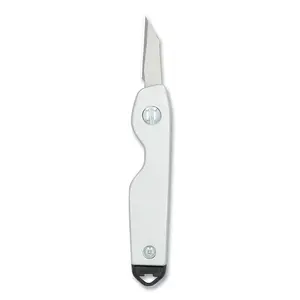 Stanley STHT10598 Folding Pocket Knife, 145 mm, Craft Blade, Steel, Silver