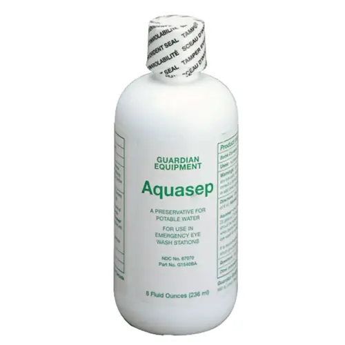 AquaGuard Gravity-Flow Eye Wash Refill, 8 oz, Bacteriostatic Additive - pack of 4