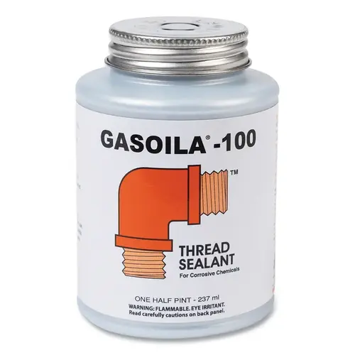 Pipe Thread Sealant: Black, 1/2 pt Can