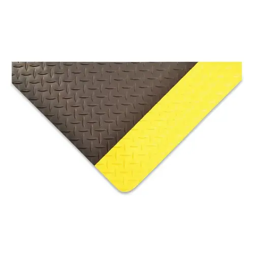 Ergo Trax Grande Anti-Fatigue Mat, 985, 1 in x 2 ft W x 3 ft L, Vinyl Top/Niru Rubber Foam Base, Black/Yellow Ergo Trax Grande Anti-Fatigue Mat, 985, 1 in x 2 ft W x 3 ft L, Vinyl Top/Niru Rubber Foam Base, Black/Yellow