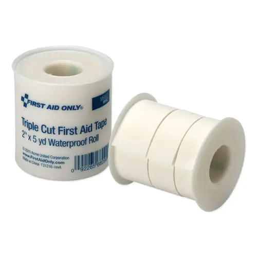 Triple Cut Waterproof First Aid Tape, Assorted Sizes, Fabric White - pack of 6 Triple Cut Waterproof First Aid Tape, Assorted Sizes, Fabric White - pack of 6