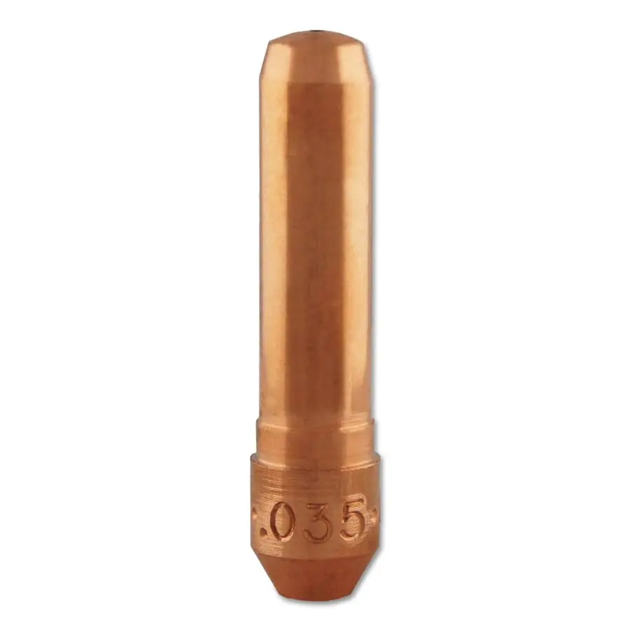 BERNARD Centerfire MIG Contact Tip 0.035 in Wire T Series Non-Threaded/Tapered Base T035 BERNARD Centerfire MIG Contact Tip 0.035 in Wire T Series Non-Threaded/Tapered Base T035