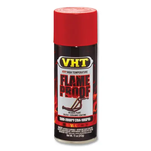 FLAMEPROOF  Ceramic Coating, 11 oz, Aerosol Can, Flat Red - pack of 6