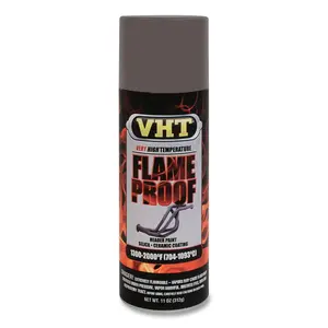 VHT ESP998000 FLAMEPROOF  Ceramic Coating, 11 oz, Aerosol Can, Flat Nu-Cast Iron - pack of 6
