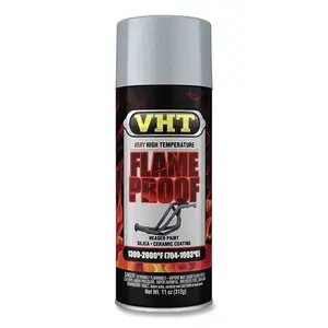 VHT ESP106000 FLAMEPROOF  Ceramic Coating, 11 oz, Aerosol Can, Flat Silver - pack of 6