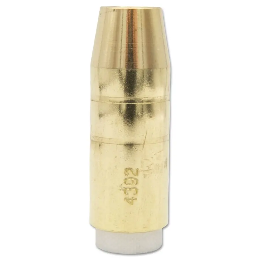 BERNARD Mig Nozzles Elliptical Series 1/2 in Bore Brass 4392 BERNARD Mig Nozzles Elliptical Series 1/2 in Bore Brass 4392