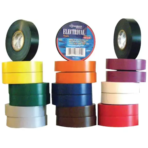 Electrical Tape, 3/4 in x 66 ft, Yellow
